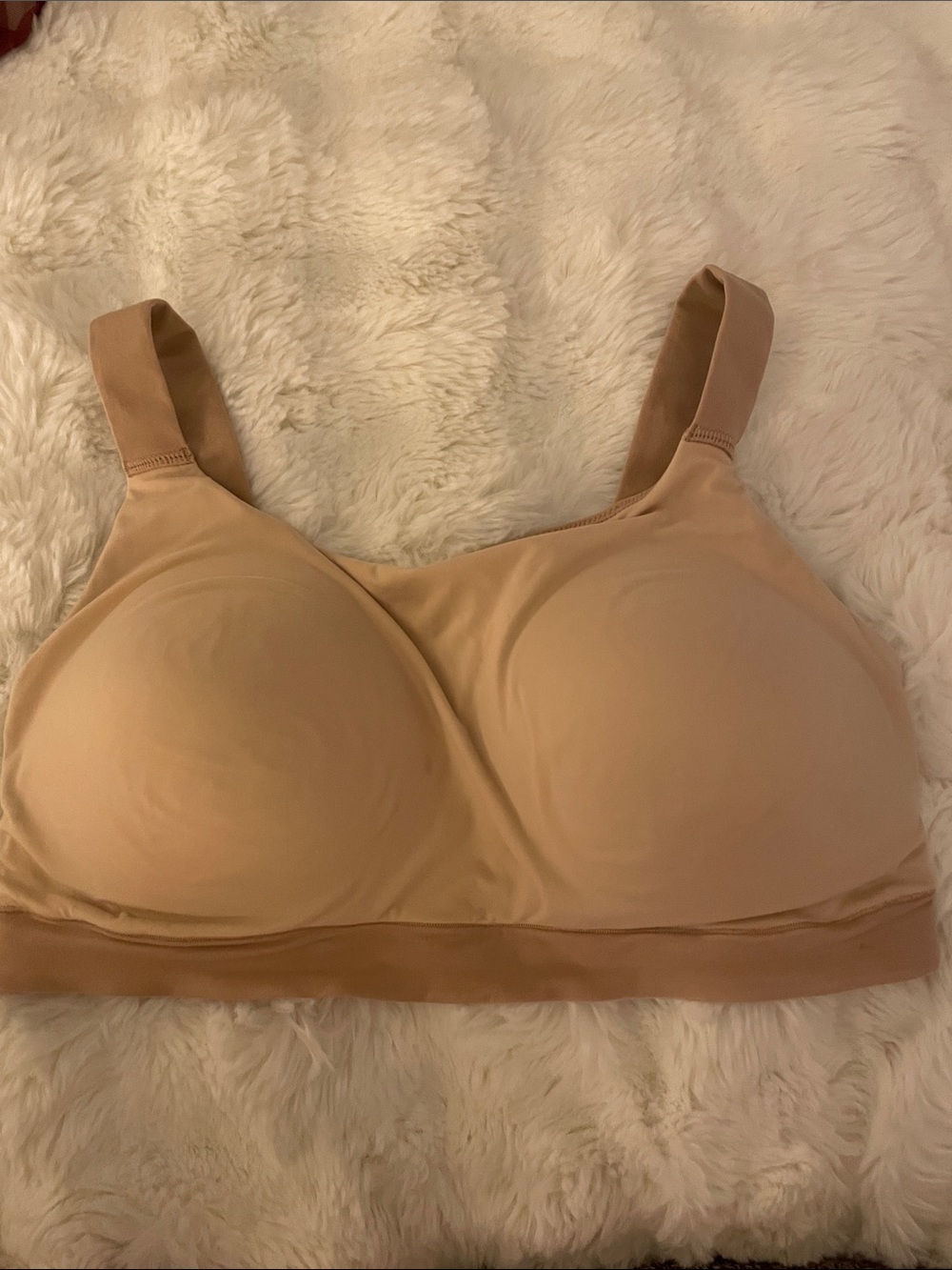 SPANX Wireless Smooth Molded Beige Bra, XL